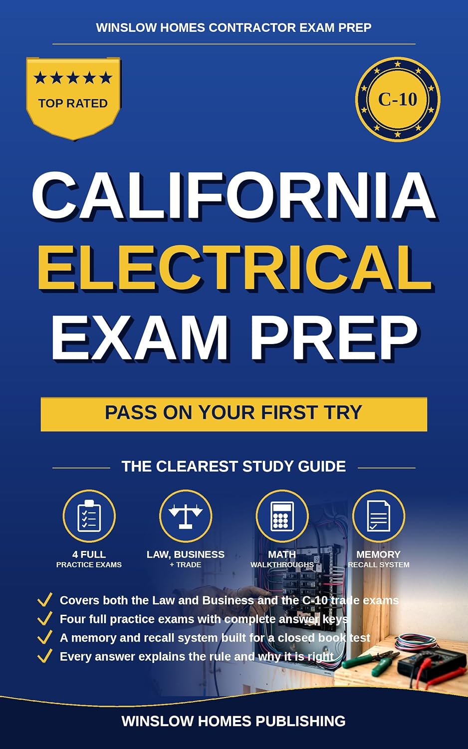 California Electrical Exam Prep: The Complete Closed-Book Study System to Pass the C-10 Law, Business, and Trade Exams on Your First Try, With Four Practice... Contractor Exam Prep) (English Edition) baixar livro de graça