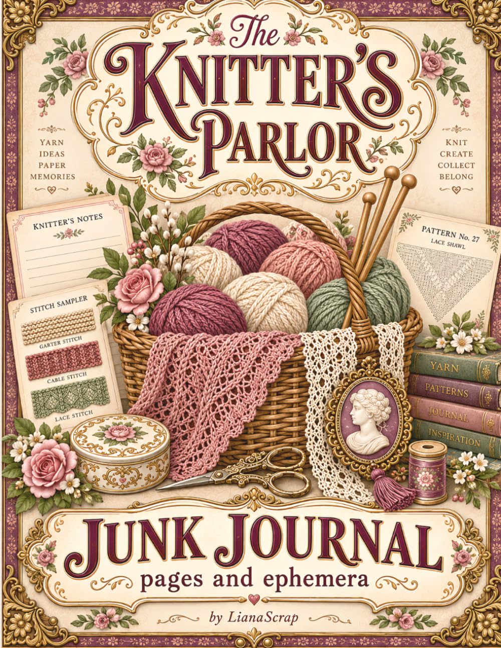capítulo por capítulo baixar The Knitter's Parlor: Junk Journal Pages and Ephemera