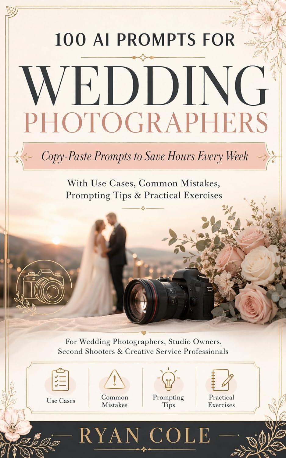 ler totalmente 100 AI PROMPTS FOR WEDDING PHOTOGRAPHERS: For Wedding Photographers, Studio Owners, Second Shooters & Creative Service Professionals (AI Prompt Guides Series) (English Edition)