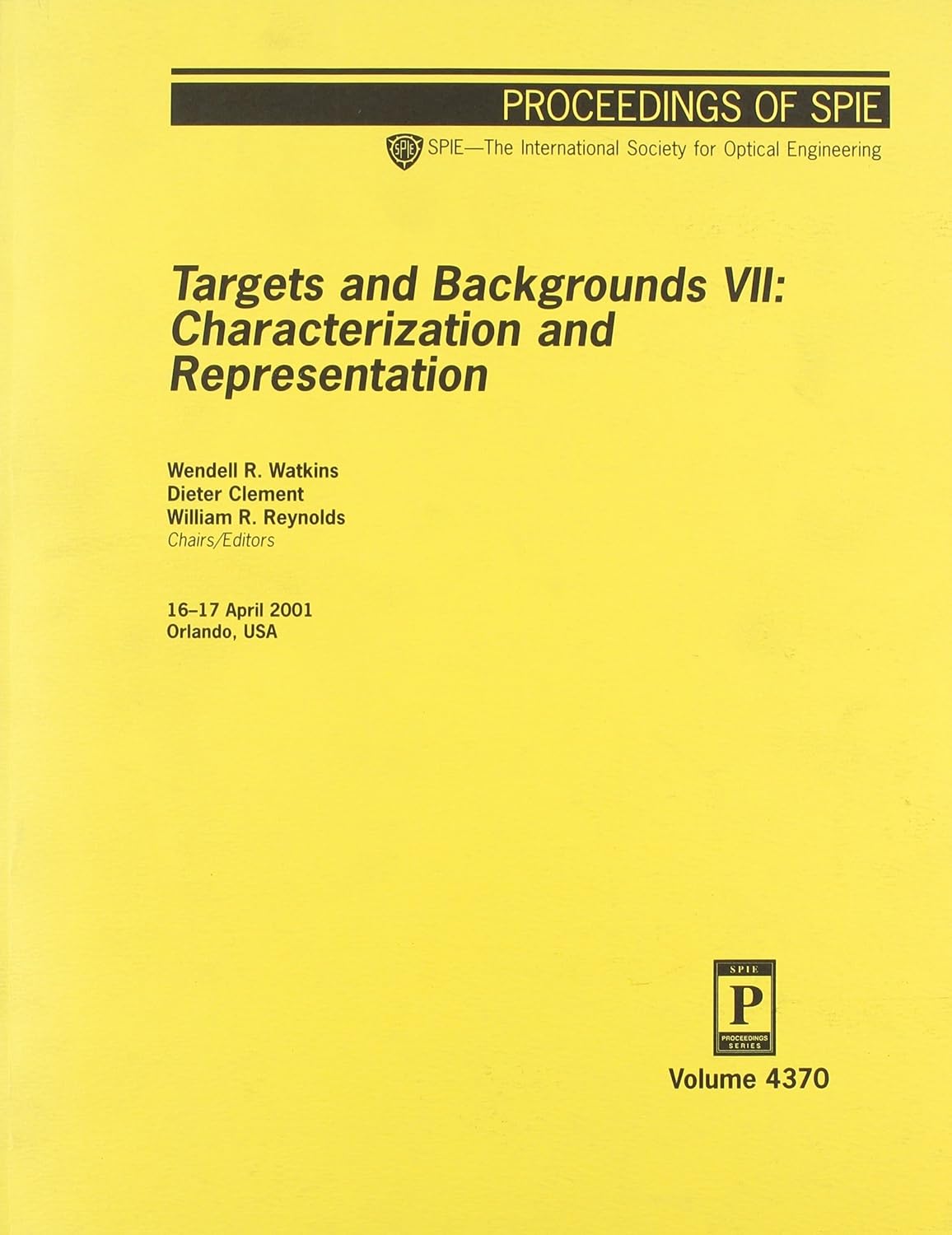 Targets and Backgrounds VII: Characterization and Representation