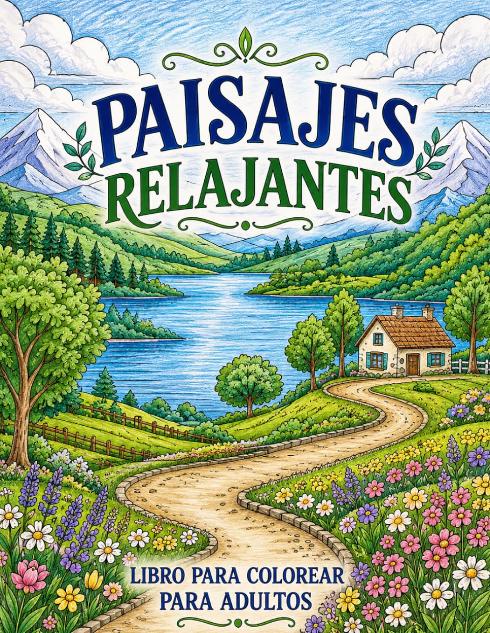 capítulo por capítulo baixar Paisajes Relajantes: Libro para Colorear para Adultos 50 Paisajes Naturales para Relajarse, Desconectar y Disfrutar (Spanish Edition)