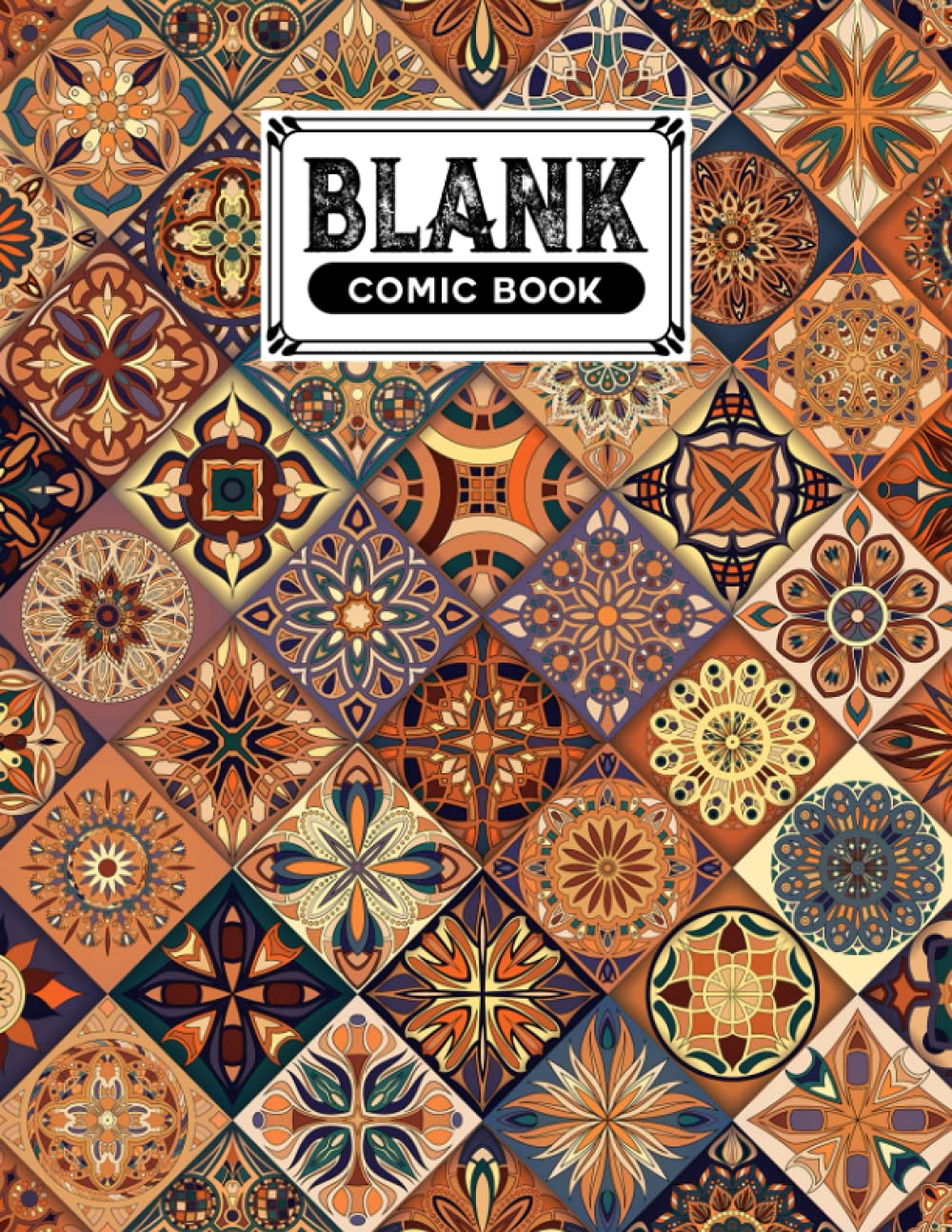 Blank Comic Book: Mandalas Cover, Draw Your Own Comics - 120 Pages of Fun and Unique Templates - A Large 8.5" x 11" Notebook by Irma Franke baixar livro de graça