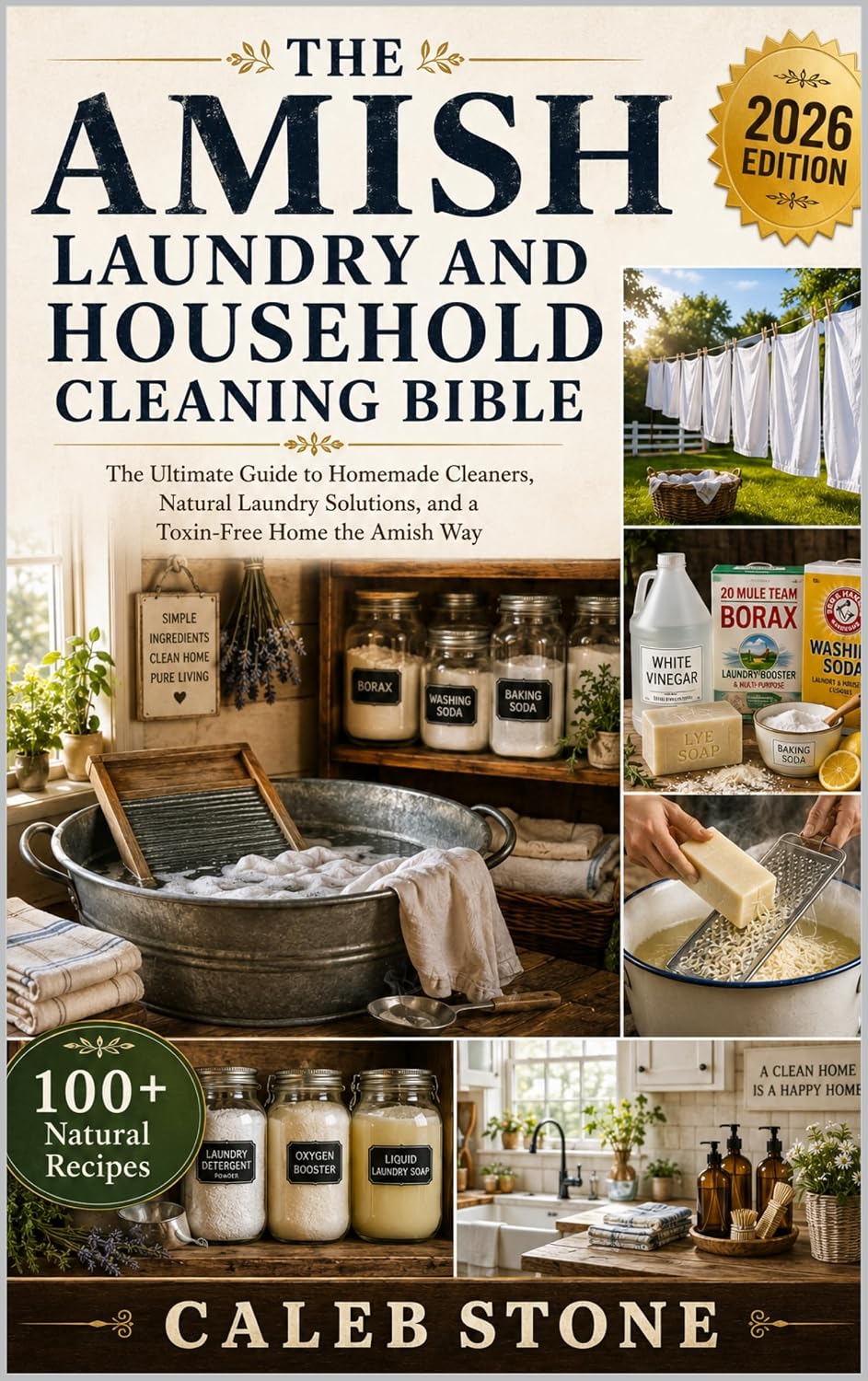 ler totalmente The Amish Laundry and Household Cleaning Bible: Natural Washing Recipes and Chemical-Free Cleaning Solutions for Every Room — Traditional Methods That Have Worked for Generations (English Edition)