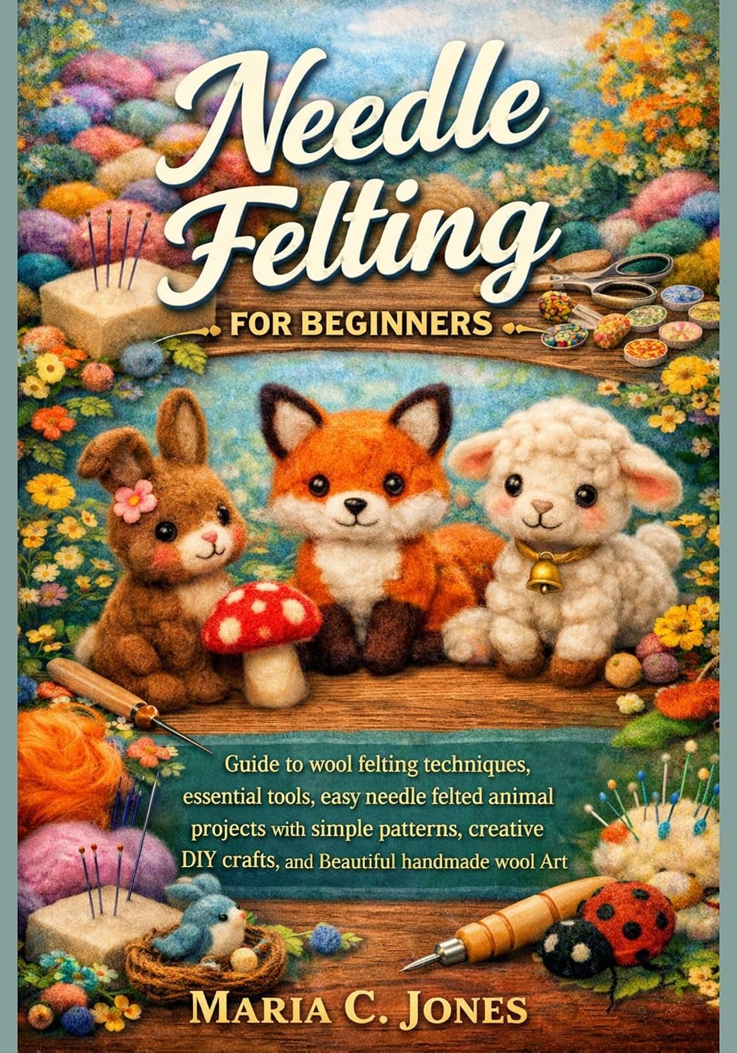 Needle Felting for Beginners: Guide to wool felting techniques, essential tools, easy needle felted animal projects with simple patterns, creative Diy... handmade wool art (English Edition) baixar livro de graça