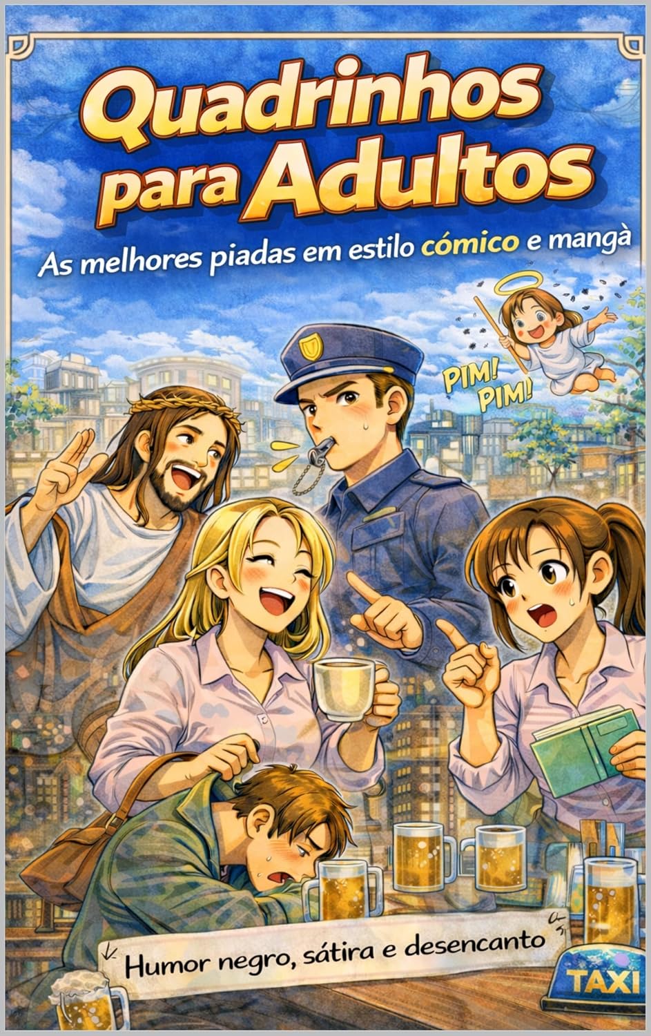 capítulo por capítulo baixar Quadrinhos para Adultos - Humor Sem Vergonha: As melhores piadas em estilo cômico e mangá – Humor negro, sátira e ironia