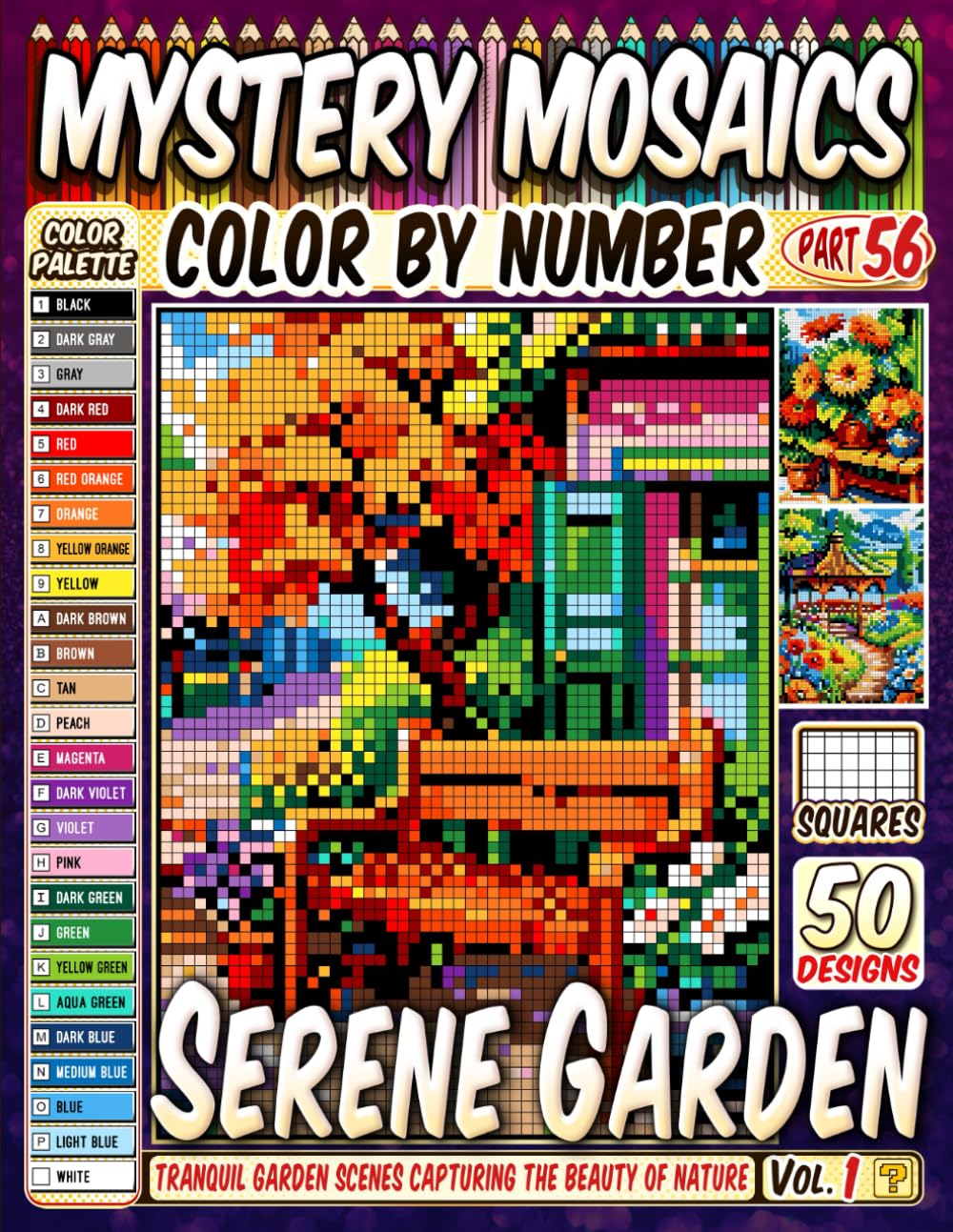 capítulo por capítulo baixar Serene Garden Mystery Mosaic Color by Number: 50 Tranquil Garden Scenes Capturing the Beauty of Nature in Pixel Art