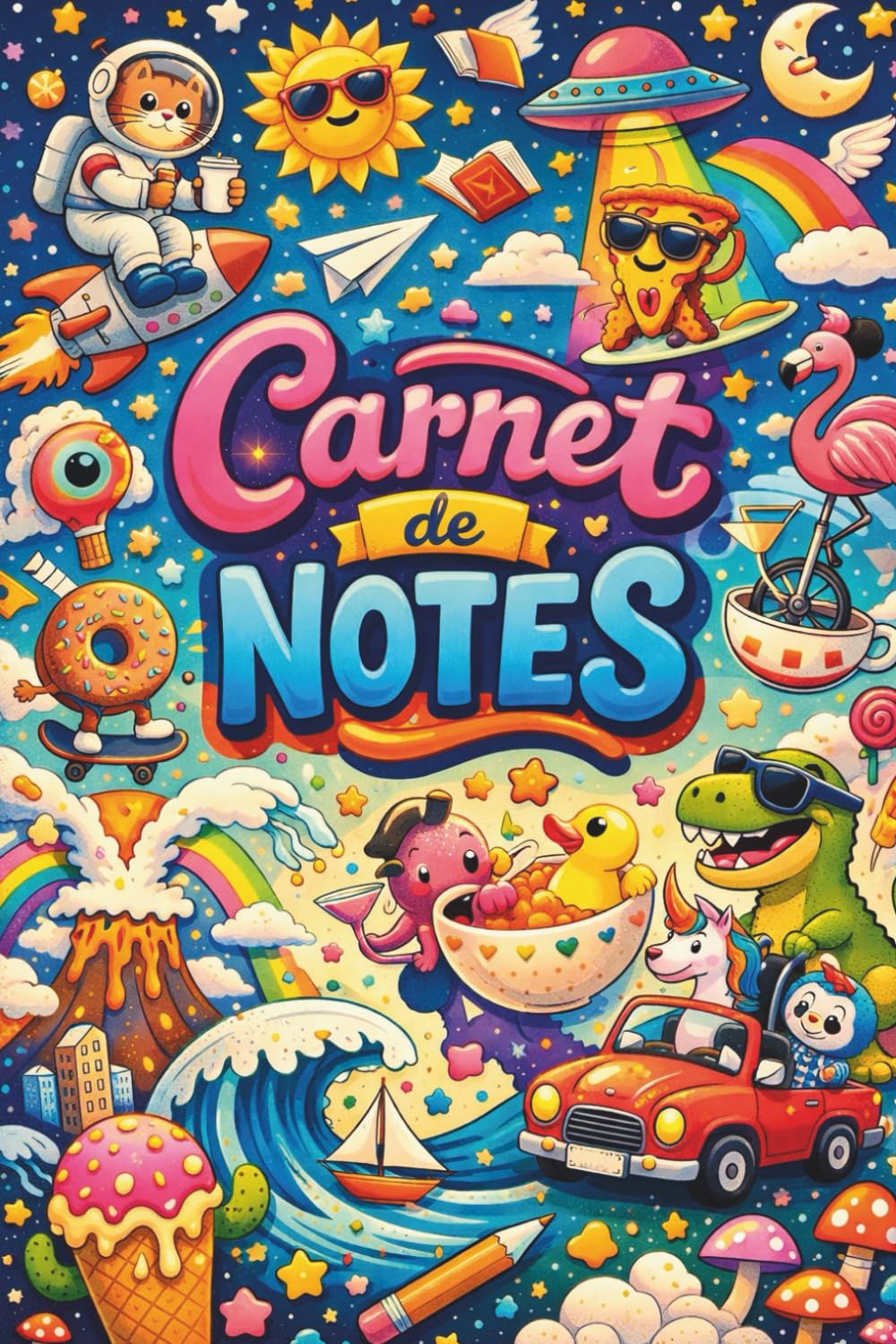 Carnet de notes fun, original et rigolo: Cahier ligné humoristique coloré. Univers cartoon, animaux, licorne, déjanté fantaisie. Idéal to do list, journal, étudiants, ados, adultes (French Edition) baixar livro de graça