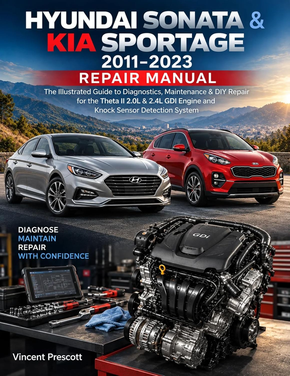 HYUNDAI SONATA & KIA SPORTAGE 2011–2023 REPAIR MANUAL: The Illustrated Guide to Diagnostics, Maintenance & DIY Repair for the Theta II 2.0L & 2.4L GDI... Sensor Detection System (English Edition) baixar o livro de graça