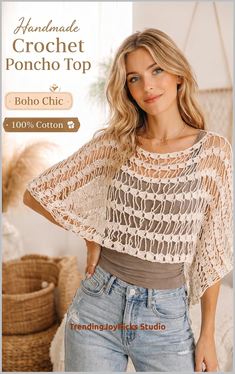 ler totalmente Crochet Poncho Top Patterns: Easy Step-by-Step Handmade Designs for Beginners: Easy Patterns You Can Make, Wear, or Sell (English Edition)