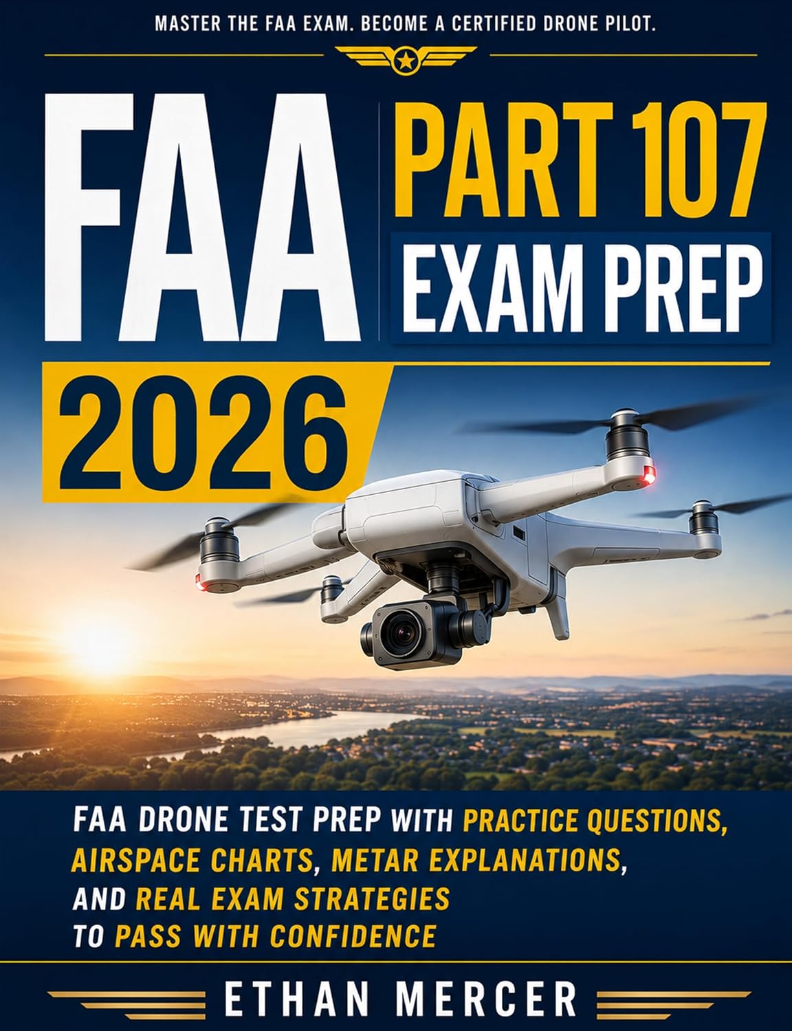 capítulo por capítulo baixar FAA Part 107 Exam Prep 2026: FAA drone test prep with practice questions, airspace charts, metar explanations and real examstrategies to pass with confidence (English Edition)
