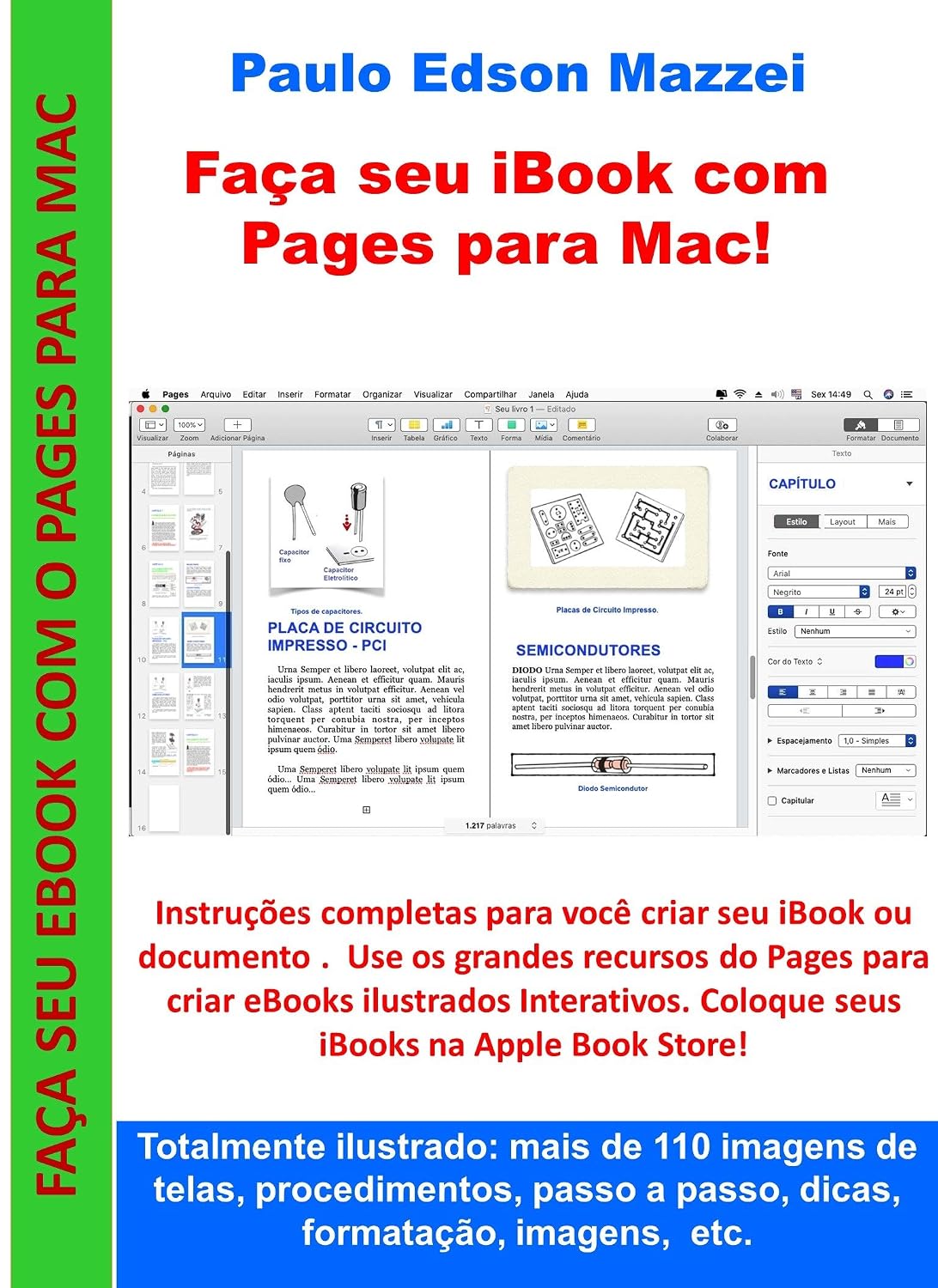 Faça seu iBook com Pages para Mac: Formatação, índice, comentários, fontes, textos, imagens, capas, dicas, exportar, imprimir, publicar, etc. Totalmente ilustrado: mais de 110 imagens ! baixar livro de graça