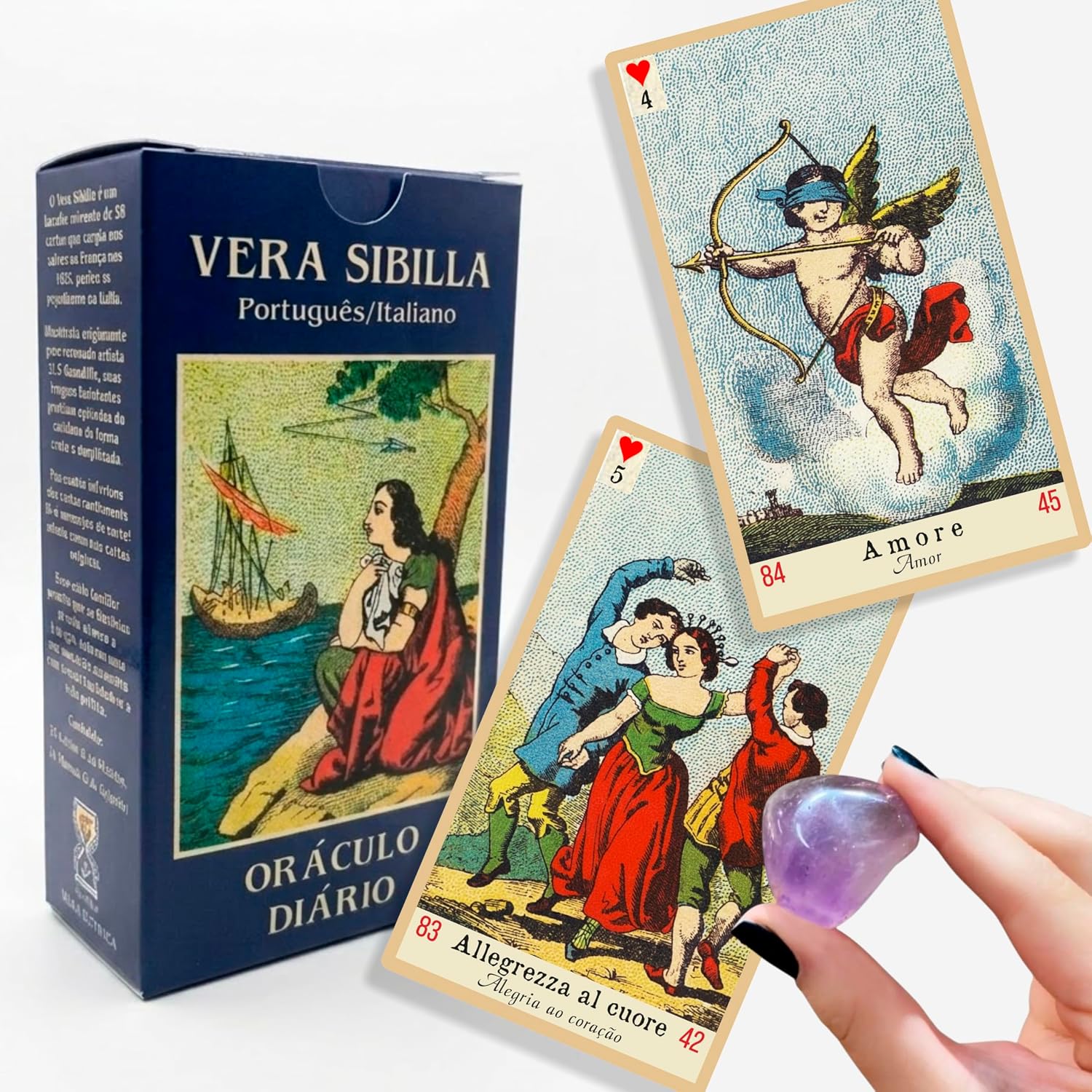 O Verdadeiro Baralho Vera Sibilla Italiana Cartas Grandes Português/Italiano + Livreto baixar livro de graça