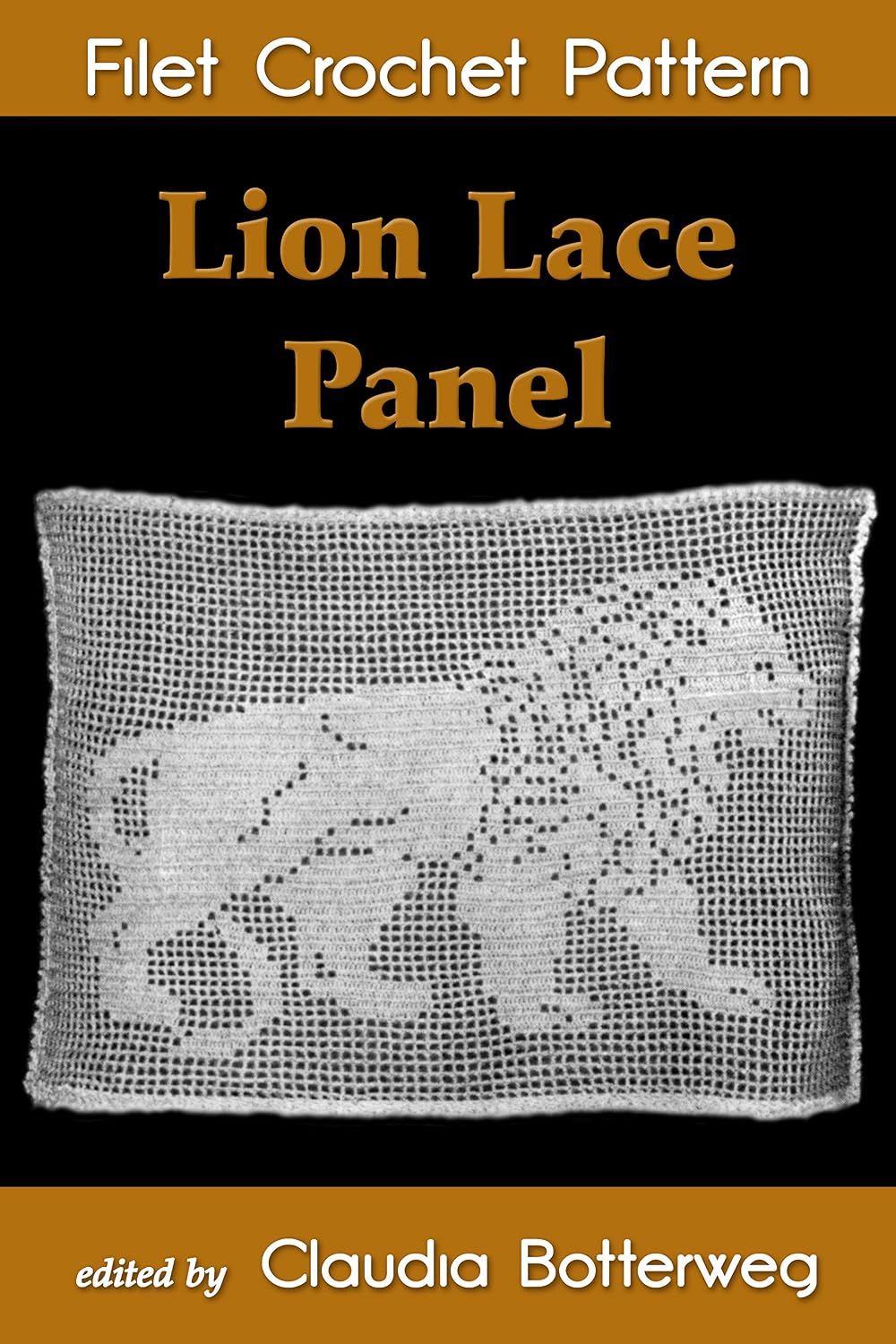 ler totalmente Lion Lace Panel Filet Crochet Pattern: Complete Instructions and Chart (English Edition)