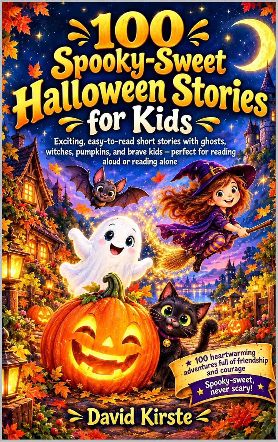 capítulo por capítulo baixar 100 Spooky-Sweet Halloween Stories for Kids: Short Bedtime Stories with Friendly Ghosts, Witches, Pumpkins and Monsters for Children Ages 4-8 – Perfect... and Independent Reading (English Edition)