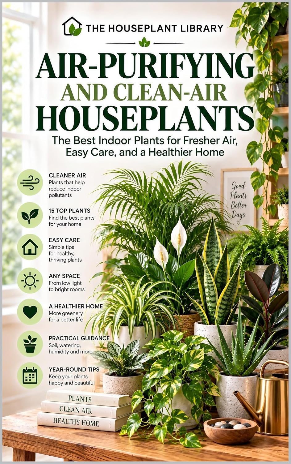 Air-Purifying Houseplants: A Practical Guide to Indoor Plants, Cleaner Air, Easy Care, and a Healthier Home (The Houseplant Library Book 4) (English Edition) baixar livro de graça