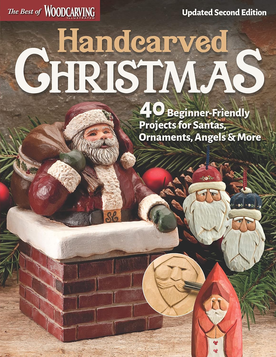 capítulo por capítulo baixar Handcarved Christmas, Updated Second Edition: 40 Beginner-Friendly Projects for Santas, Ornaments, Angels & More