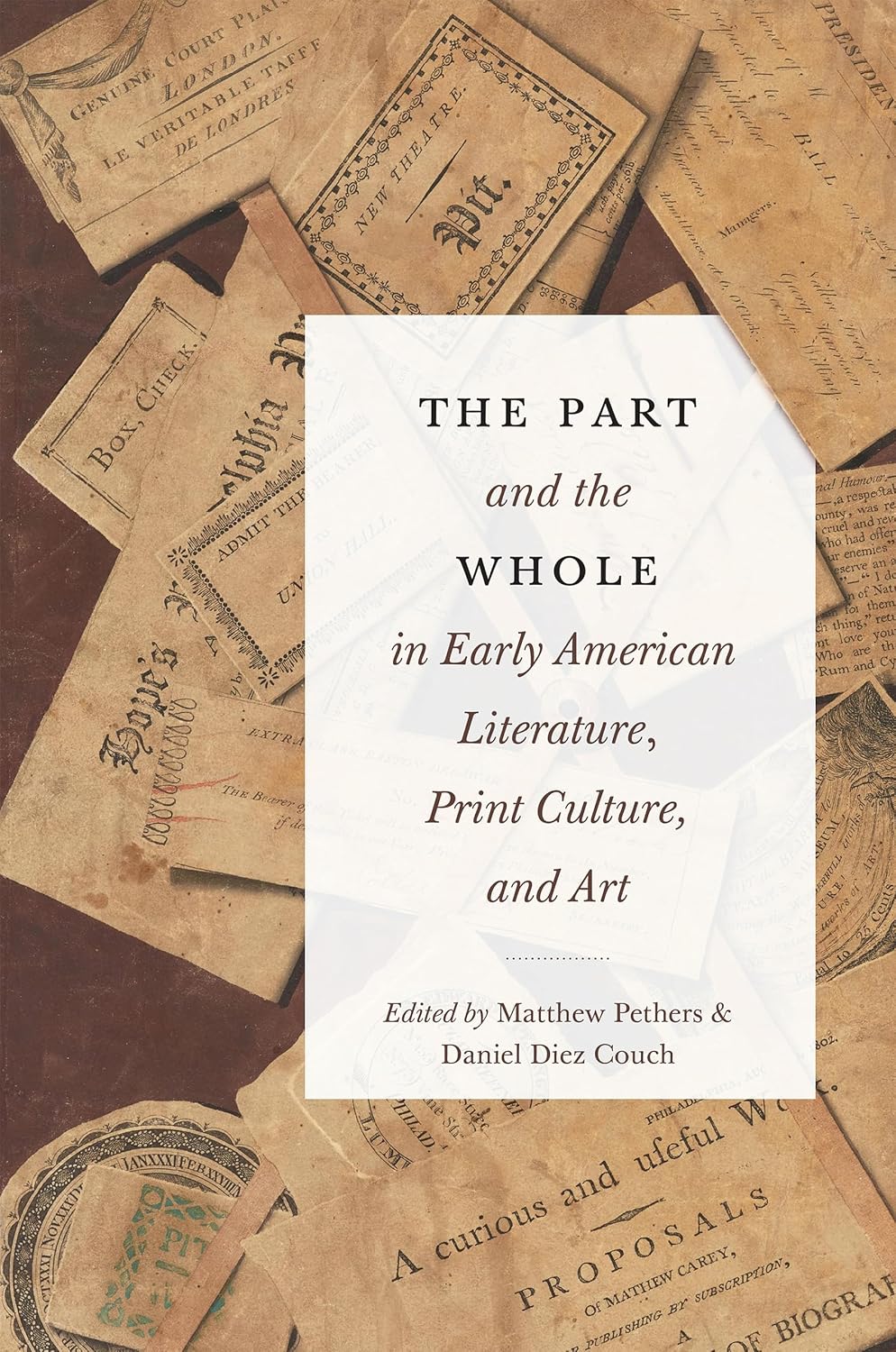 ler totalmente The Part and the Whole in Early American Literature, Print Culture, and Art (English Edition)
