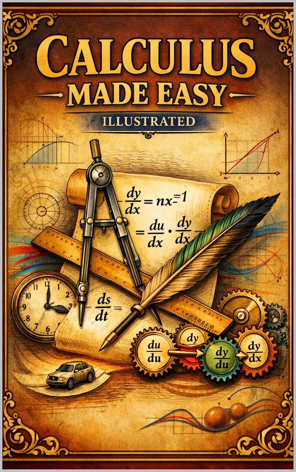 ler totalmente CALCULUS MADE EASY — ILLUSTRATED: Your Shortcut to Derivatives, Curves, and Confidence (English Edition)
