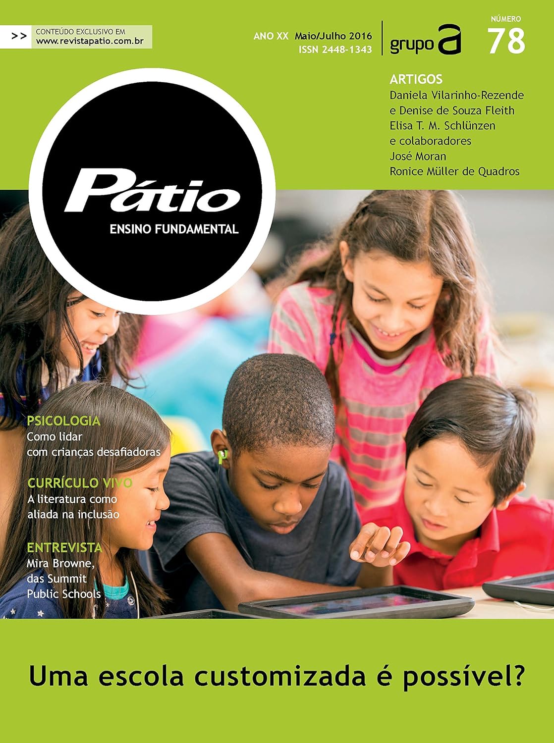 Revista Pátio Ensino Fundamental 78 - Uma escola customizada é possível? (PEF)