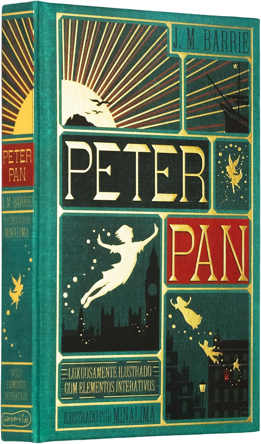 ler totalmente Peter Pan – Edição de luxo ilustrada e com elementos interativos do estúdio MinaLima