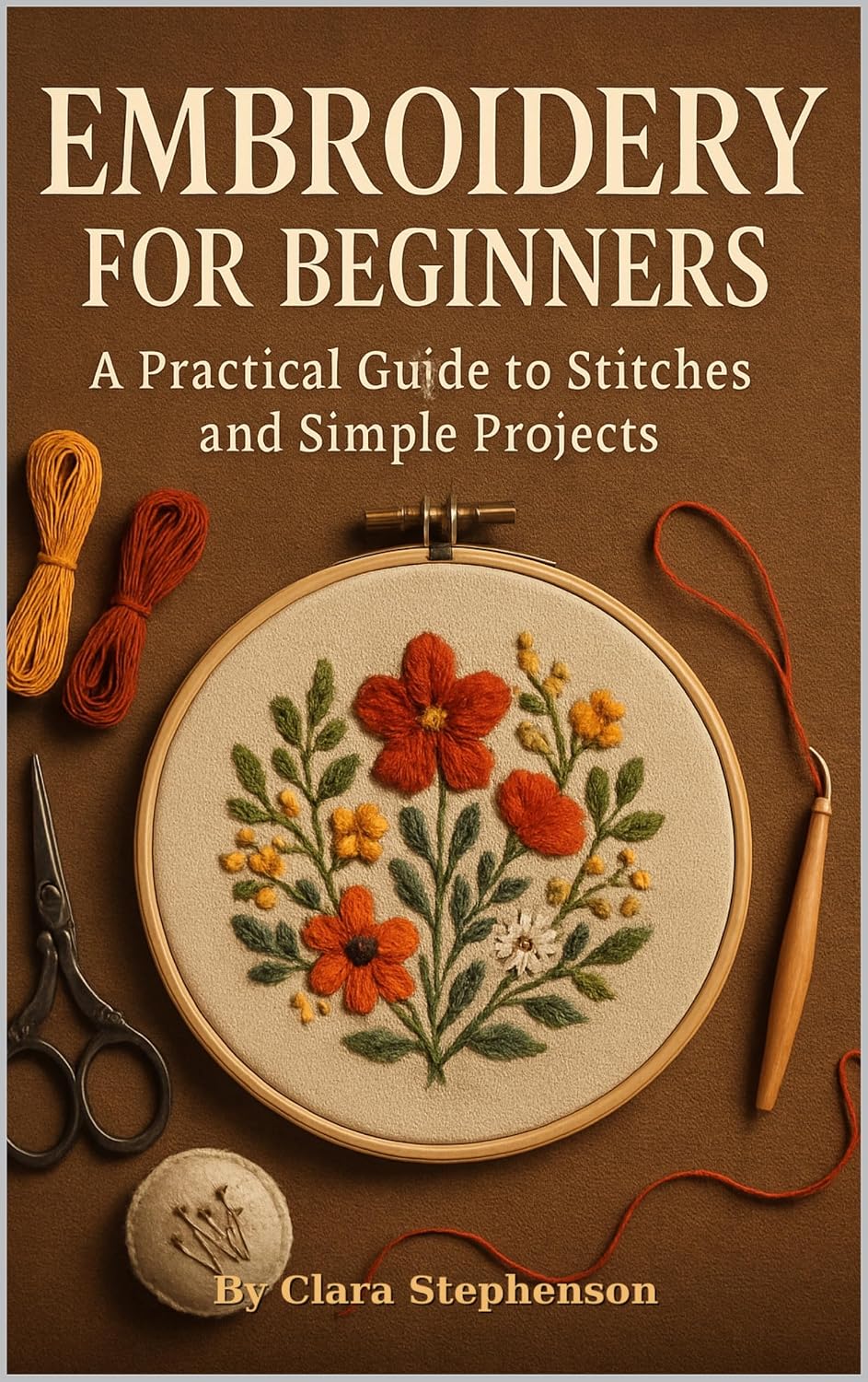 ler totalmente Embroidery for Beginners: A Practical Guide to Stitches and Simple Projects (English Edition)