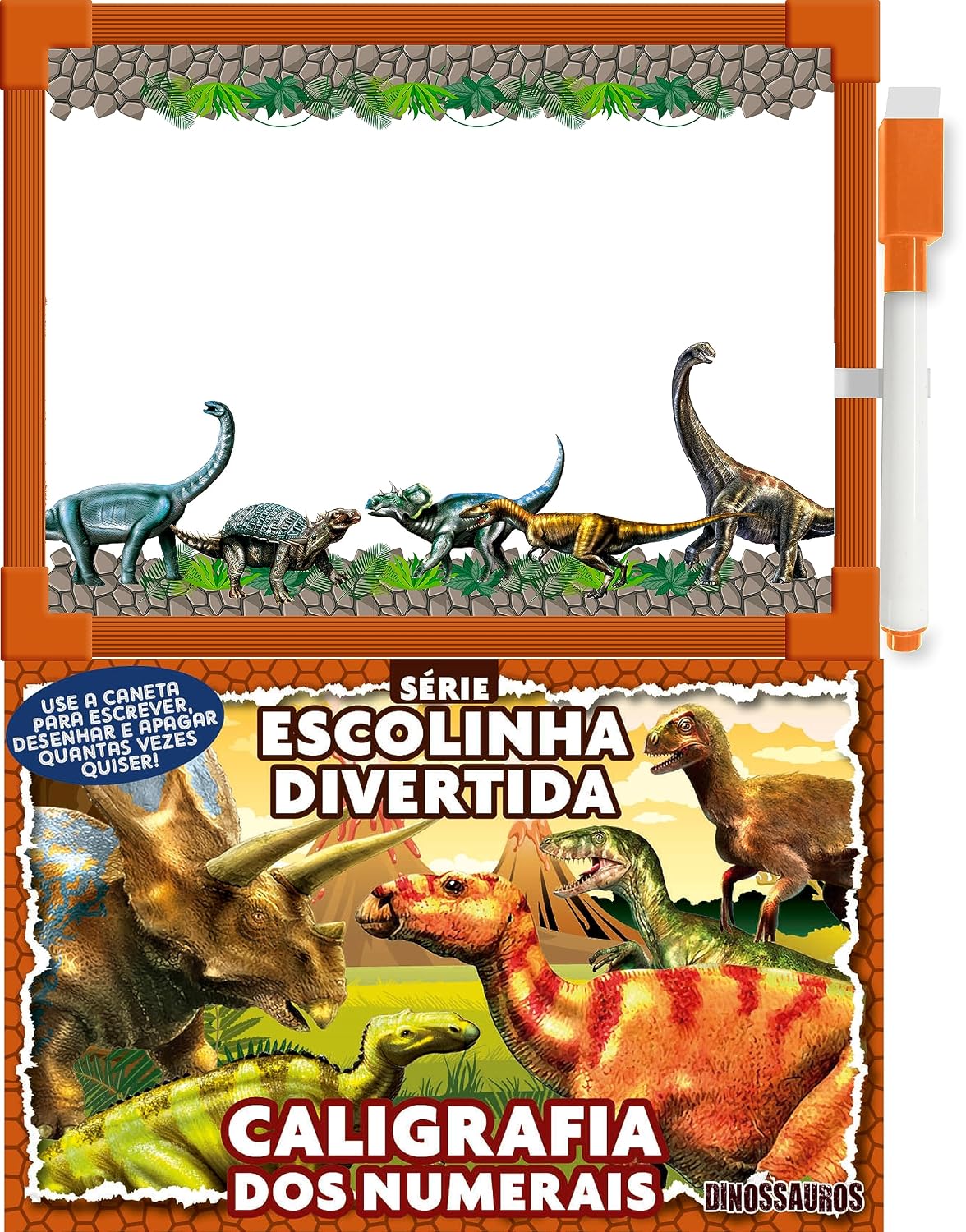 Dinossauros Série Escolinha Divertida - Caligrafia dos Numerais