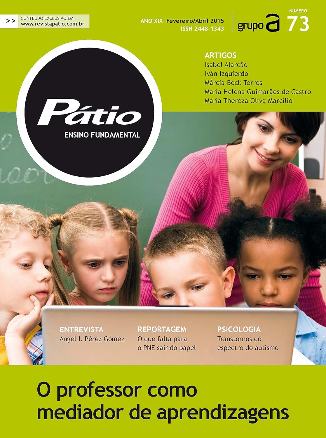 Revista Pátio Ensino Fundamental 73 - O professor como mediador de aprendizagens (PEF)