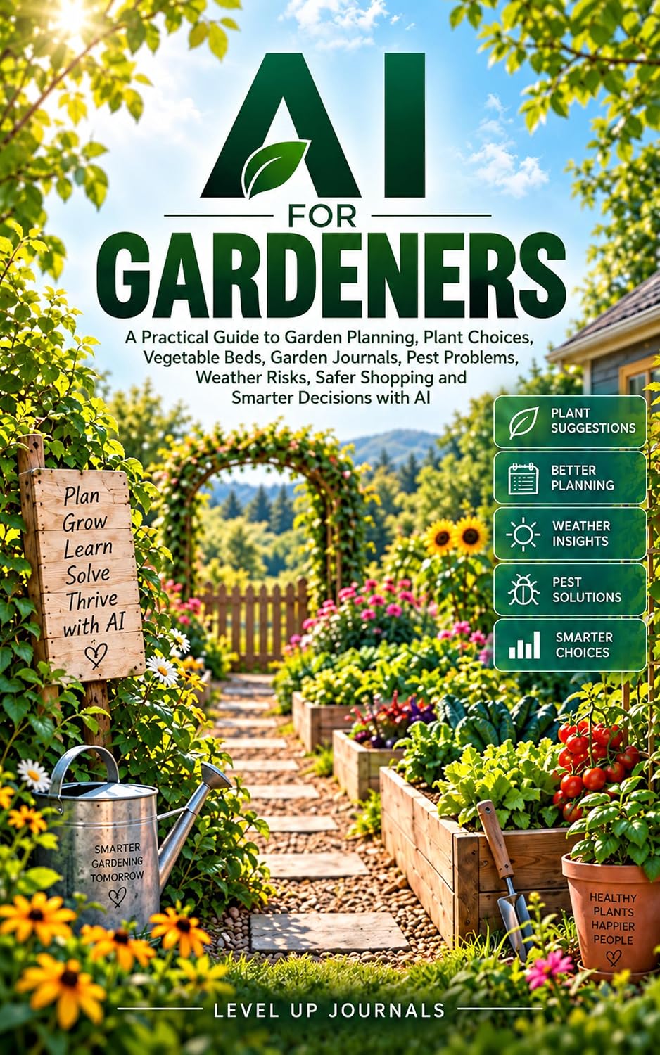 AI for Gardeners: A Practical Guide to Garden Planning, Plant Choices, Vegetable Beds, Garden Journals, Pest Problems, Weather Risks, Safer Shopping and Smarter Decisions with AI (English Edition) baixar o livro de graça