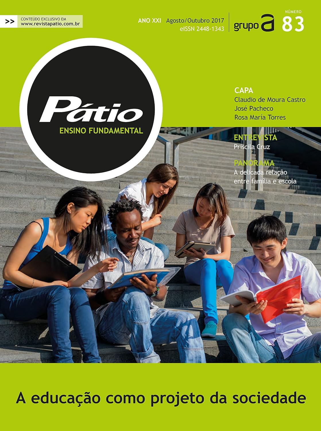 Revista Pátio Ensino Fundamental 83: A educação como projeto da sociedade (PEF) baixar livro de graça