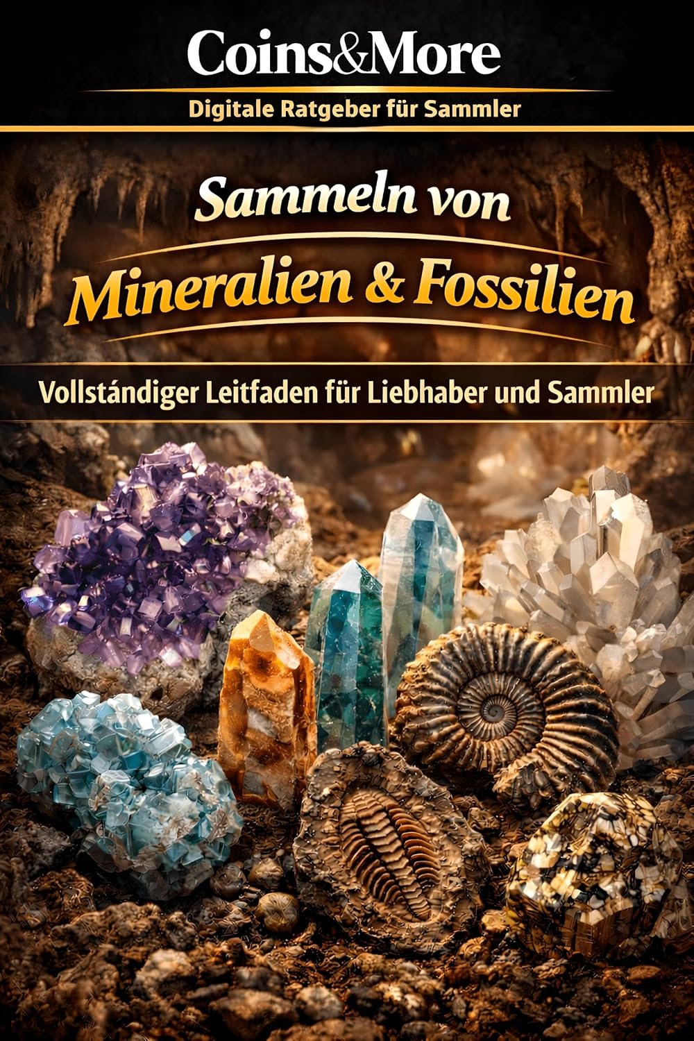 Fossilien und Mineralien sammeln: Der vollständige Leitfaden für Liebhaber und Sammler (German Edition)
