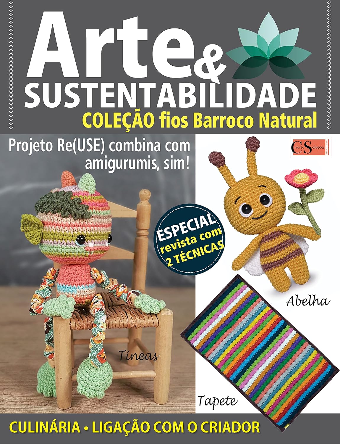 capítulo por capítulo baixar Arte e Sustentabilidade Ed. 25 - Amigurumis: Tineas e Abelha