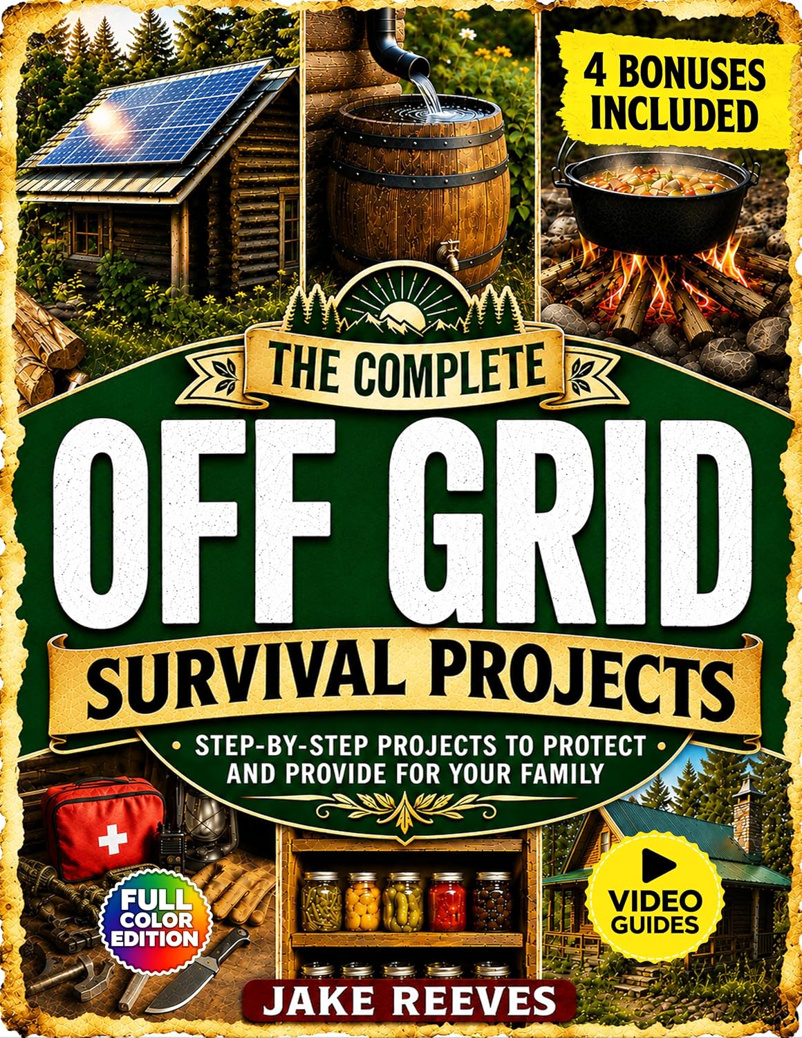 ler totalmente Off Grid Survival Book: The Complete DIY Guide to Self-Sufficient Living, with Step-by-Step Projects to Secure Power, Water, and Food While Protecting Your Family in Any Crisis (English Edition)