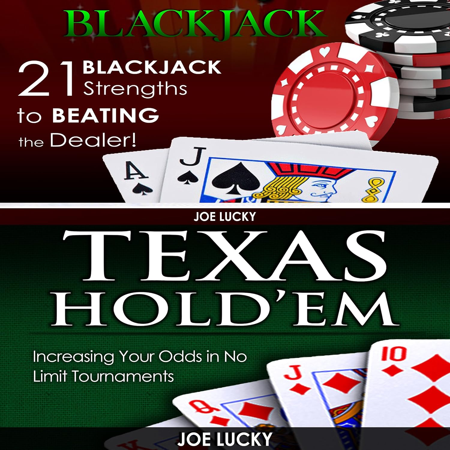 ler totalmente Blackjack & Texas Hold'em: 21 Blackjack Strengths to Beating the Dealer! & Increasing Your Odds in No Limit Tournaments