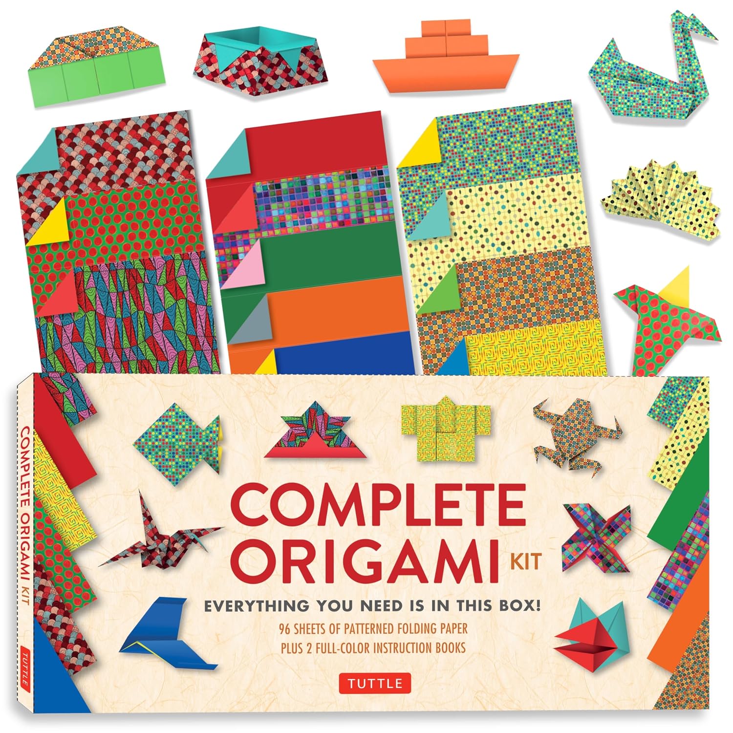 ler totalmente Complete Origami Kit: [Kit with 2 Origami How-To Books, 98 Papers, 30 Projects] This Easy Origami for Beginners Kit Is Great for Both Kids and Adults
