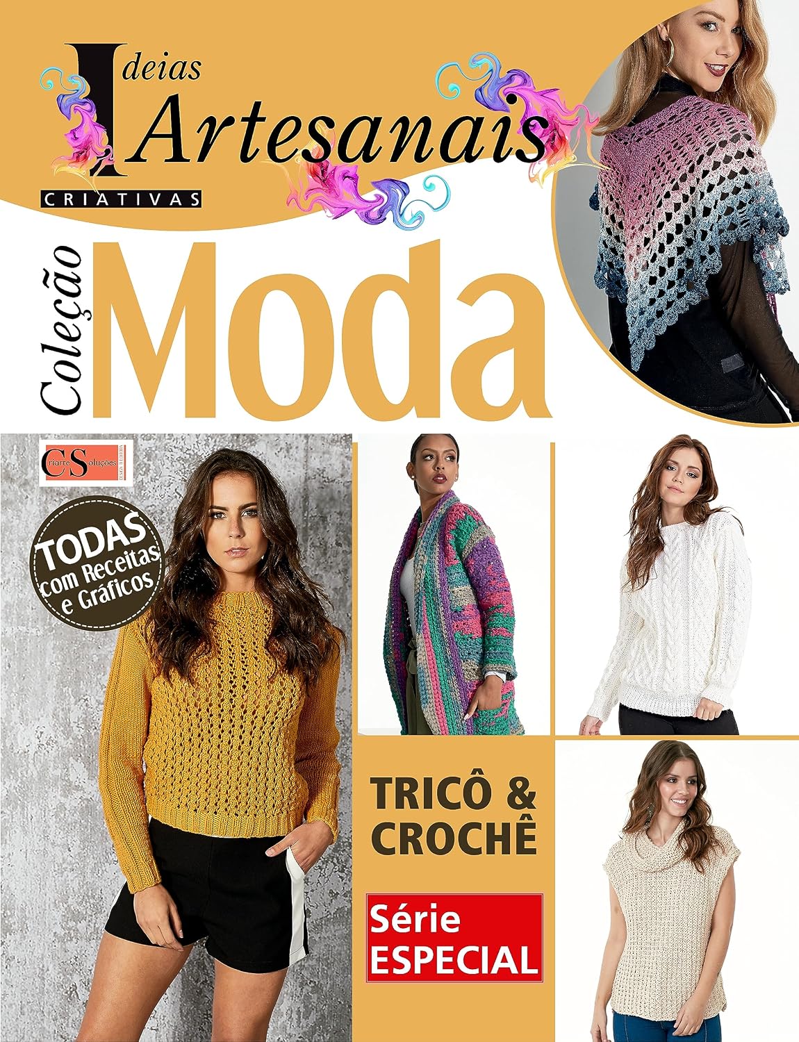 Ideias Criativas Artesanais Ed. 08 - Coleção Moda: Tricô e Crochê baixar livro de graça