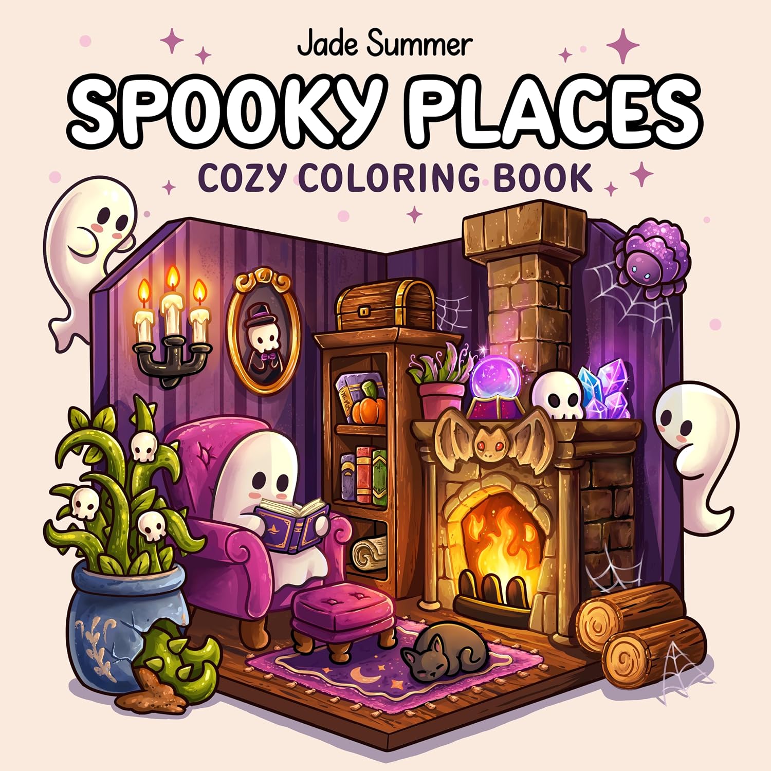 capítulo por capítulo baixar Spooky Places: Cozy Coloring Book for Adults and Teens with Cute and Creepy Hygge Scenes for Relaxation