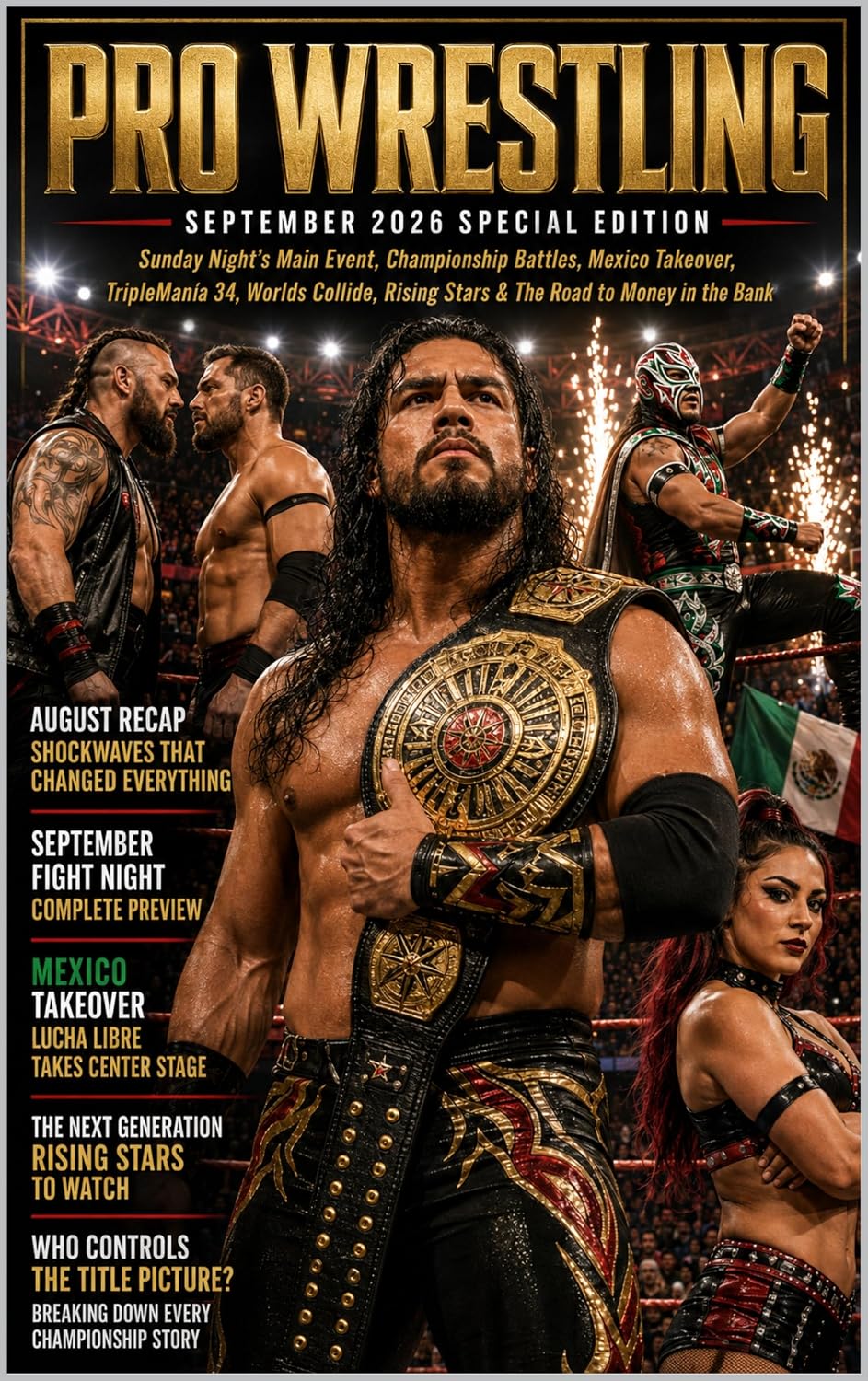 PRO WRESTLING SEPTEMBER 2026 SPECIAL EDITION: Sunday Night's Main Event, Championship Battles, Mexico Takeover, TripleManía 34, Worlds Collide, Rising... Road to Money in the Bank (English Edition) baixar o livro de graça