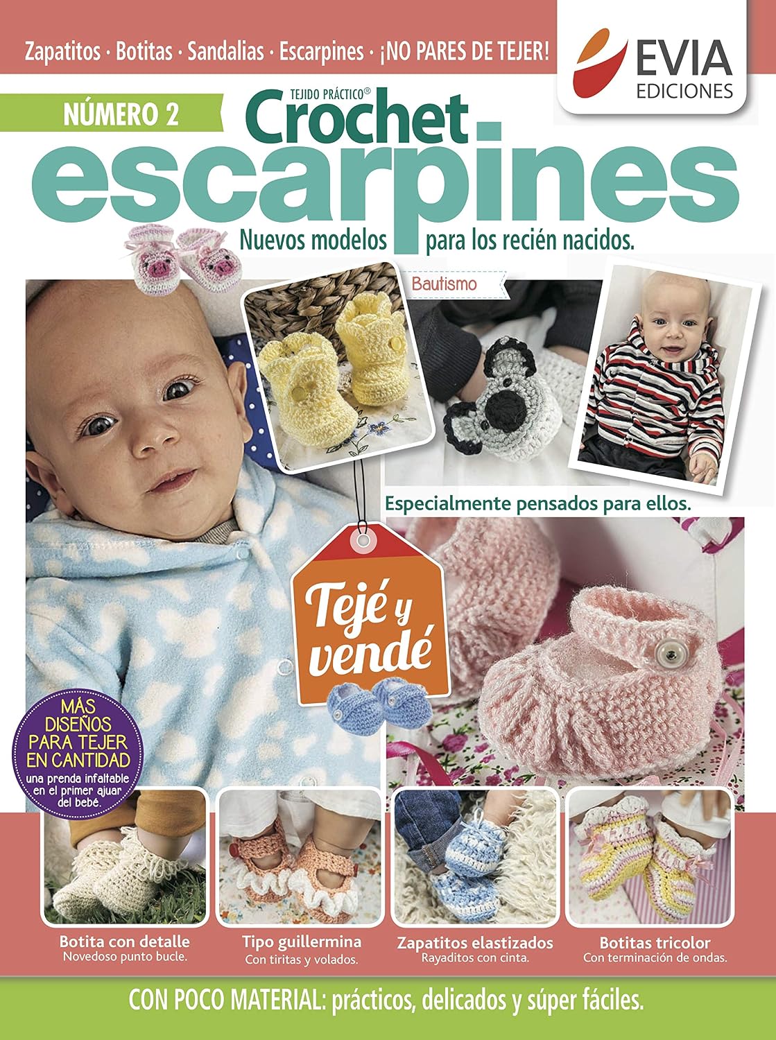 CROCHET ESCARPINES 2: novedosos modelos para los recién nacidos (Spanish Edition) baixar livro de graça