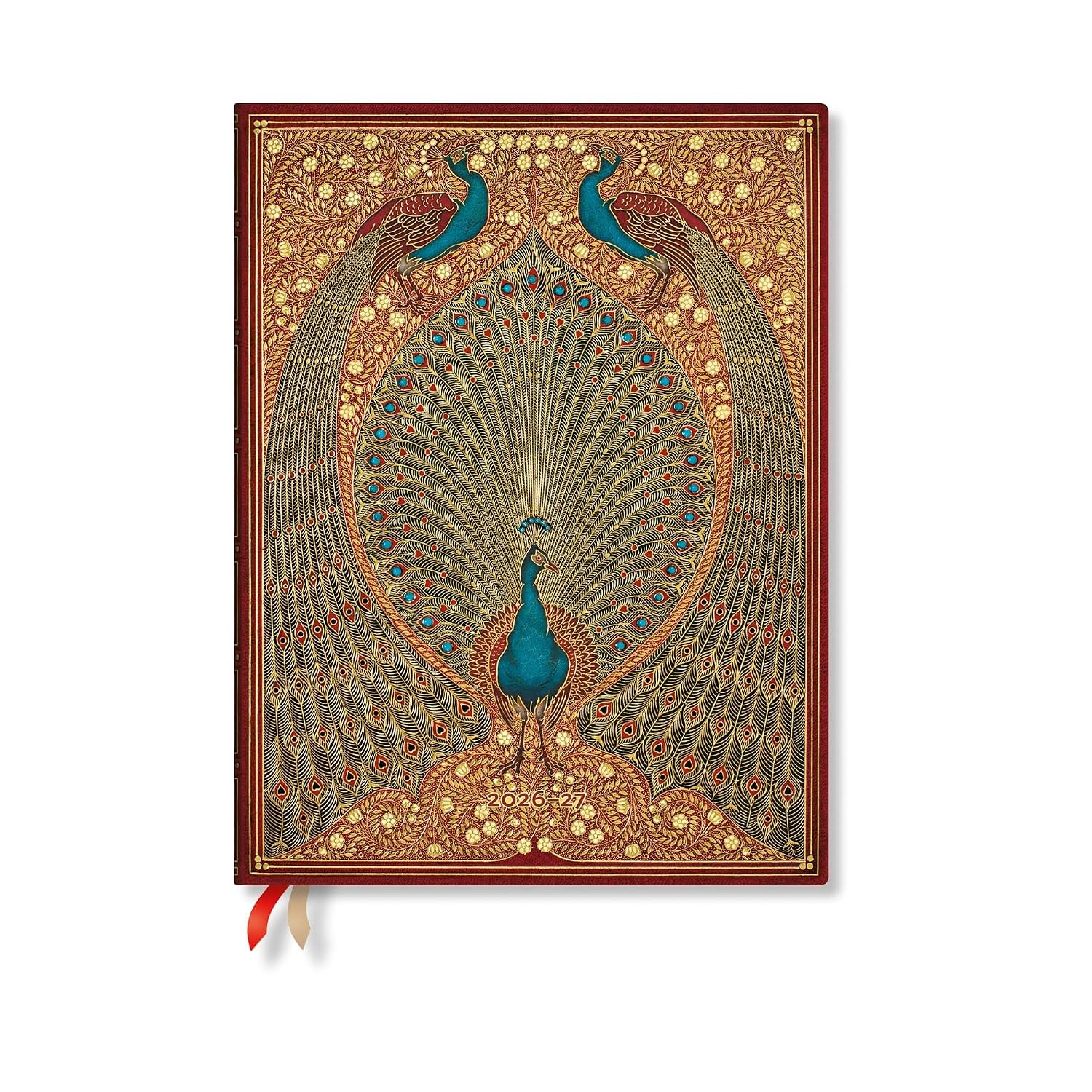 2027 Hafiz's Peacocks Ultra Vertical Hardcover 18-Month Weekly Planner, 208pg, 80gsm by Paperblanks (Sangorski & Sutcliffe) baixar livro de graça
