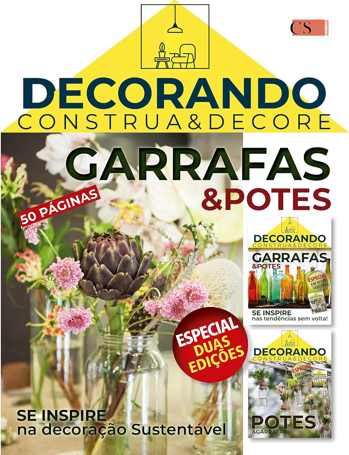 ler totalmente Decorando - Construa e Decore Ed. 17 - Duas em uma Garrafas & Potes