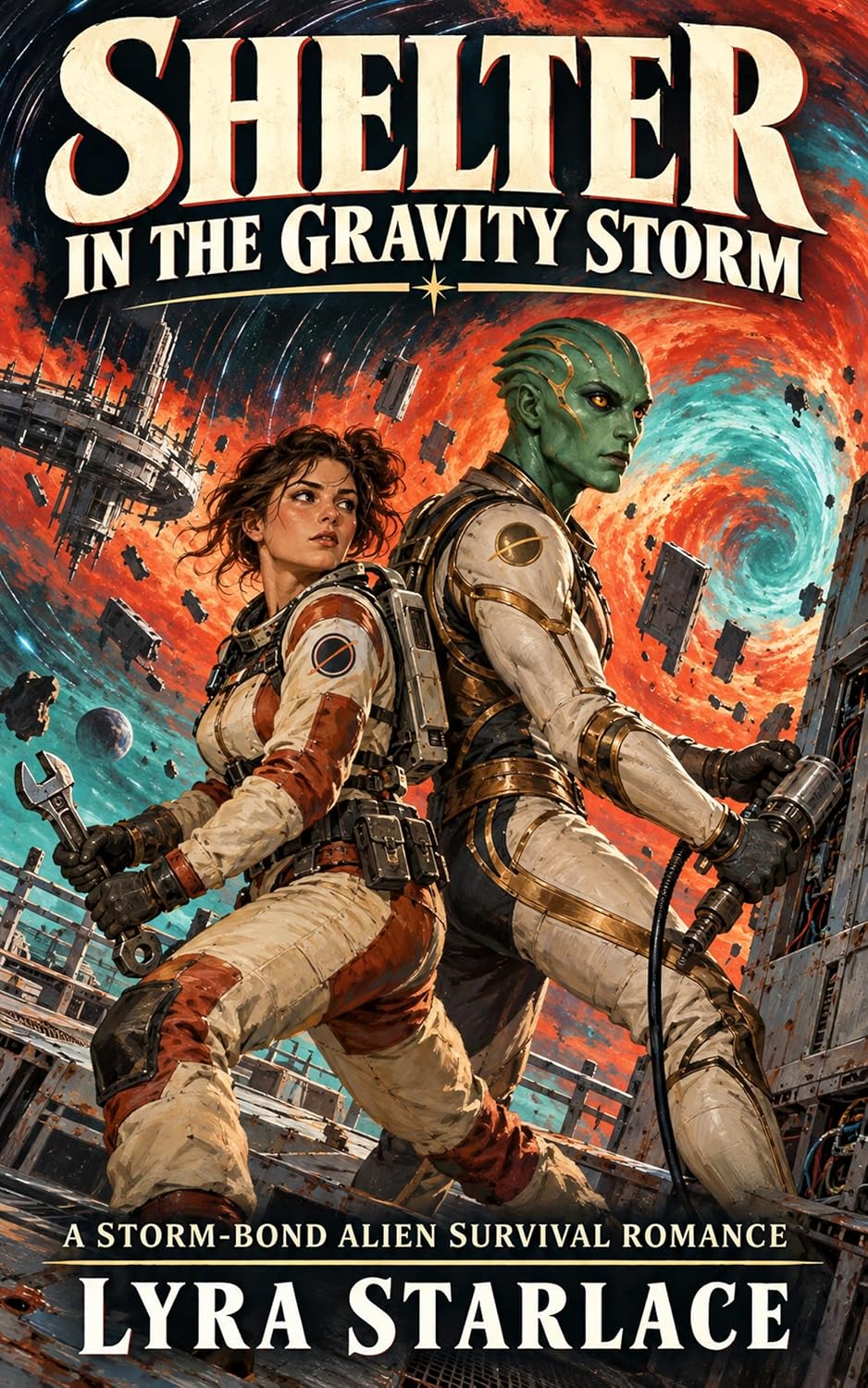 ler totalmente Shelter in the Gravity Storm: A Sci-Fi Fated-Mates Survival Romance with an Alien Warrior Protector (English Edition)
