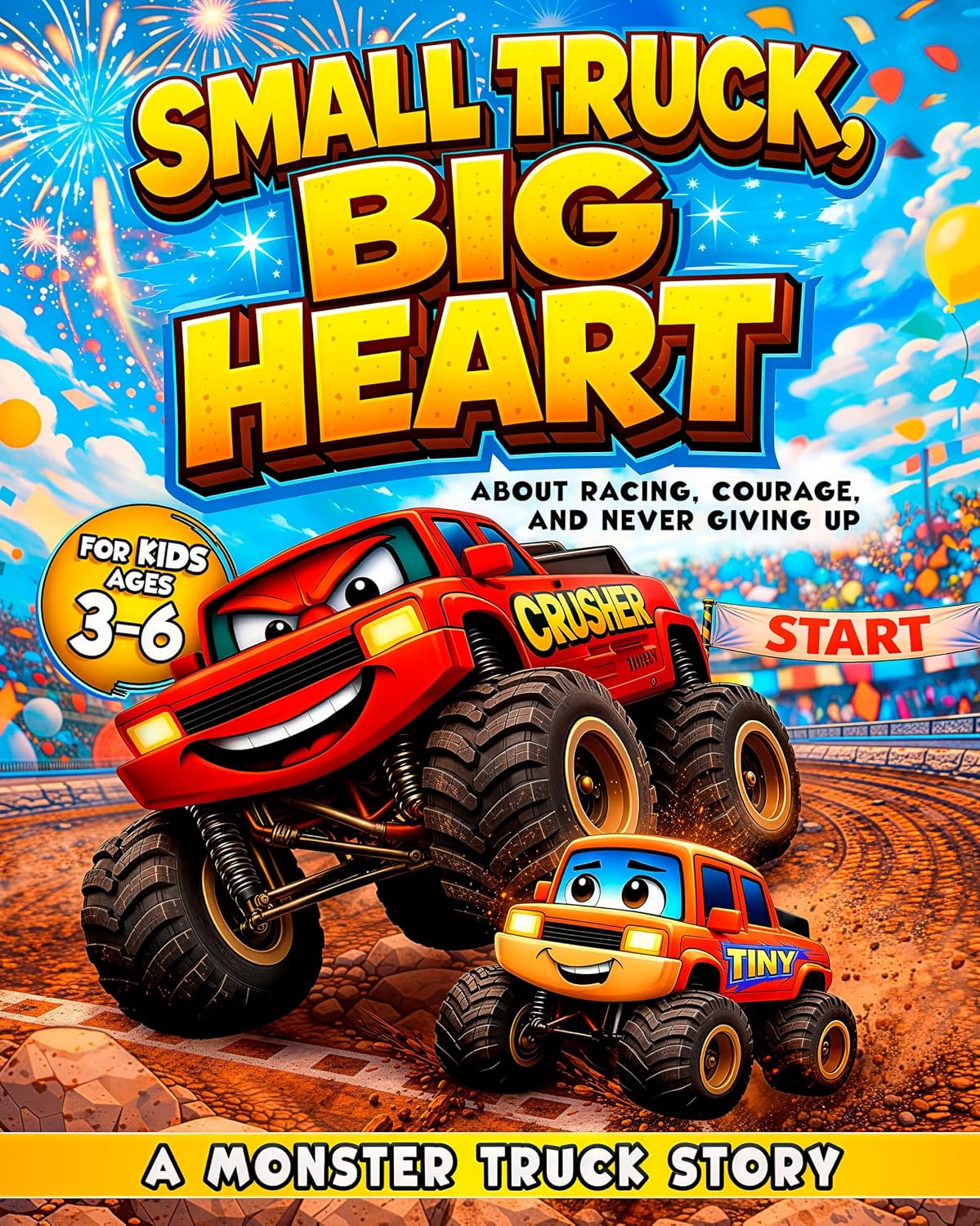 capítulo por capítulo baixar Small Truck, Big Heart: A Monster Truck Story for Kids Ages 3–6 About Racing, Courage, and Never Giving Up (Truck Adventures Collection) (English Edition)
