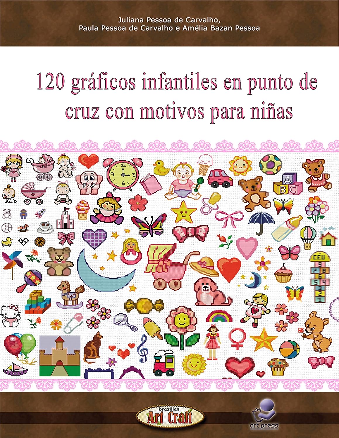 120 gráficos infantiles en punto de cruz con motivos para niñas (Gráficos para bordados) (Spanish Edition) baixar livro de graça