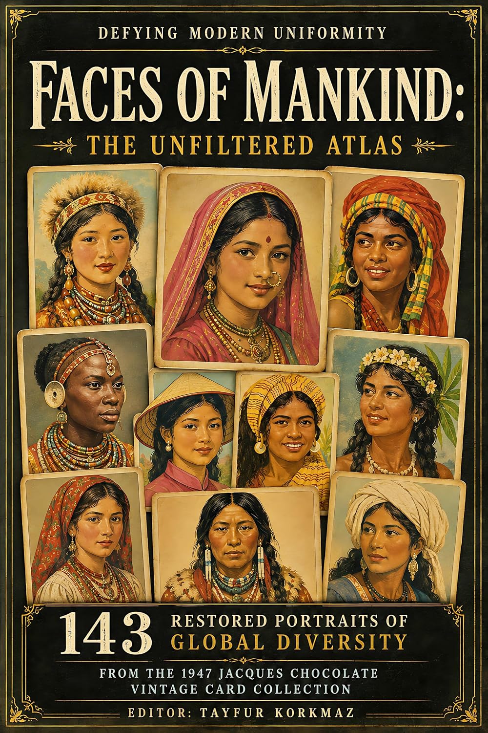 ler totalmente Defying Modern Uniformity-Faces of Mankind: The Unfiltered Atlas 143 Restored Portraits of Global Diversity From the 1947 Jacques Chocolate Vintage Card Collection (English Edition)