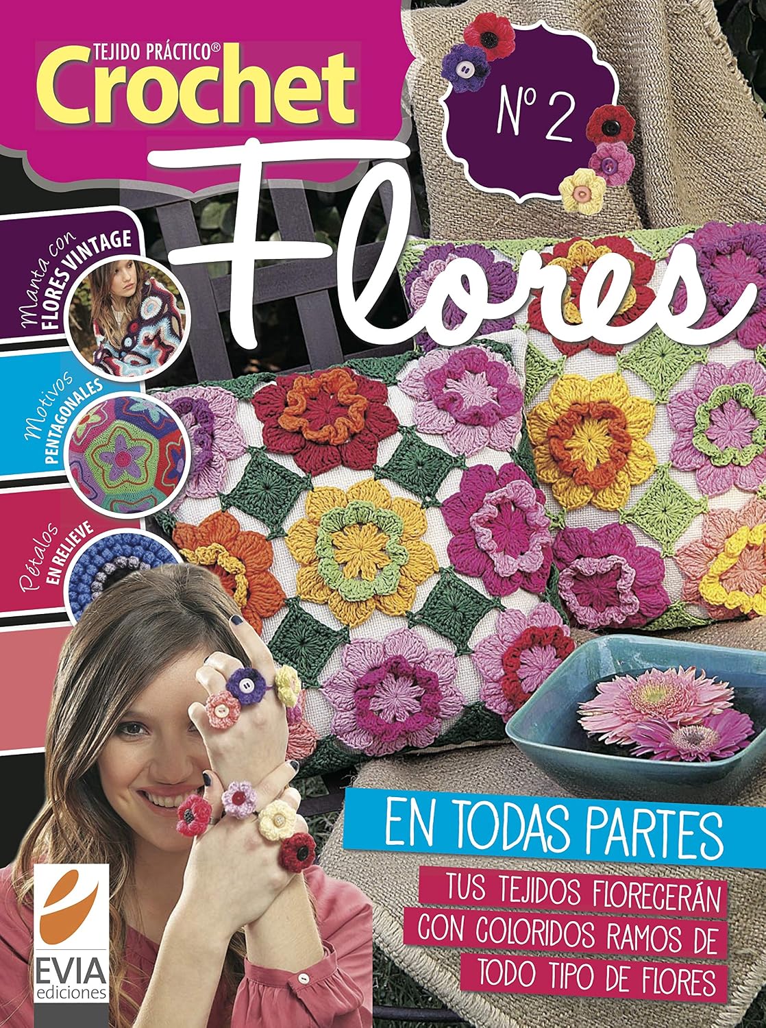 CROCHET FLORES 2: tus tejidos florecerán (CROCHET FLORES detalles de primavera) (Spanish Edition) baixar o livro de graça