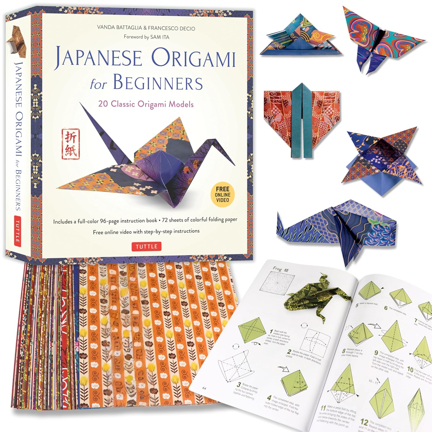Japanese Origami for Beginners Kit: 20 Classic Origami Models: Kit with 96-Page Origami Book, 72 High-Quality Origami Papers and Instructional DVD:... Videos: Great for Kids and Adults! baixar livro de graça