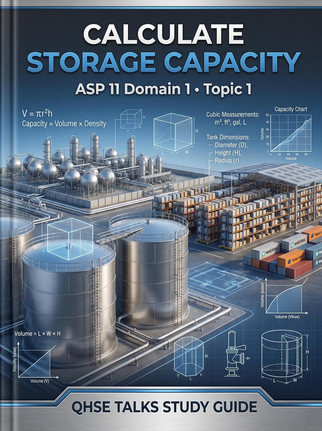 ler totalmente ASP Domain 1 Topic 1 Calculate Storage Capacity: Calculate Storage Capacity (Associate Safety Professional (ASP) Exam preparation) (English Edition)