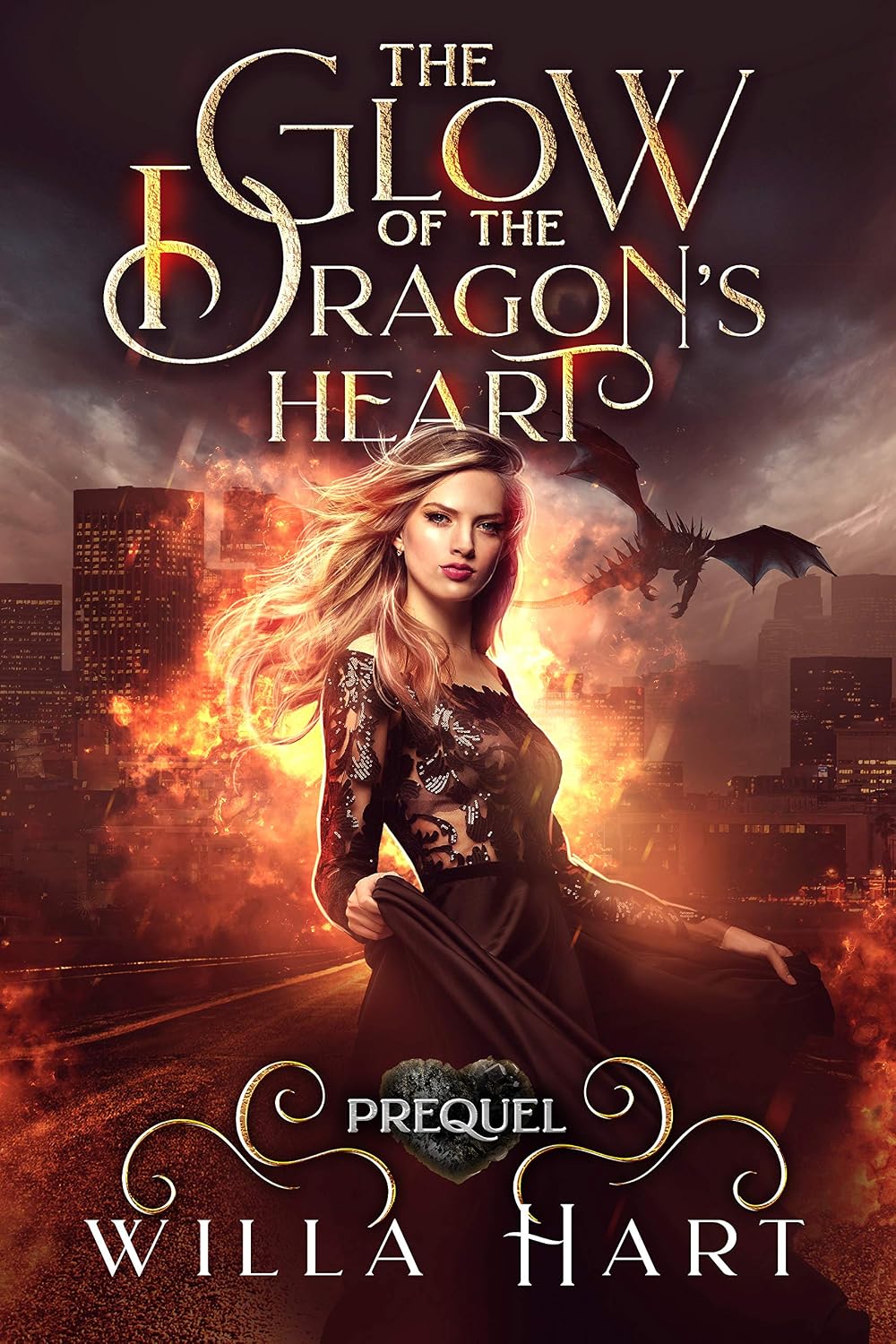 ler totalmente The Glow of the Dragon's Heart: A Girl & Her Dragon Shifters Romance Prequel (Harem of Fire) (English Edition)