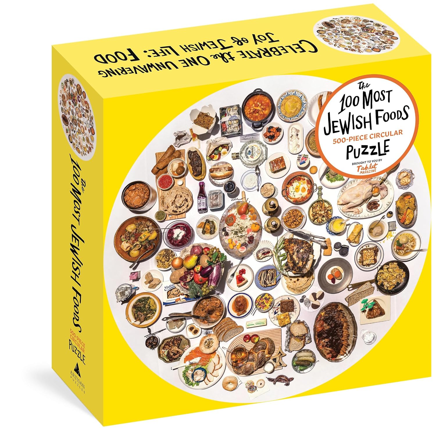 ler totalmente The 100 Most Jewish Foods: 500-Piece Circular Puzzle