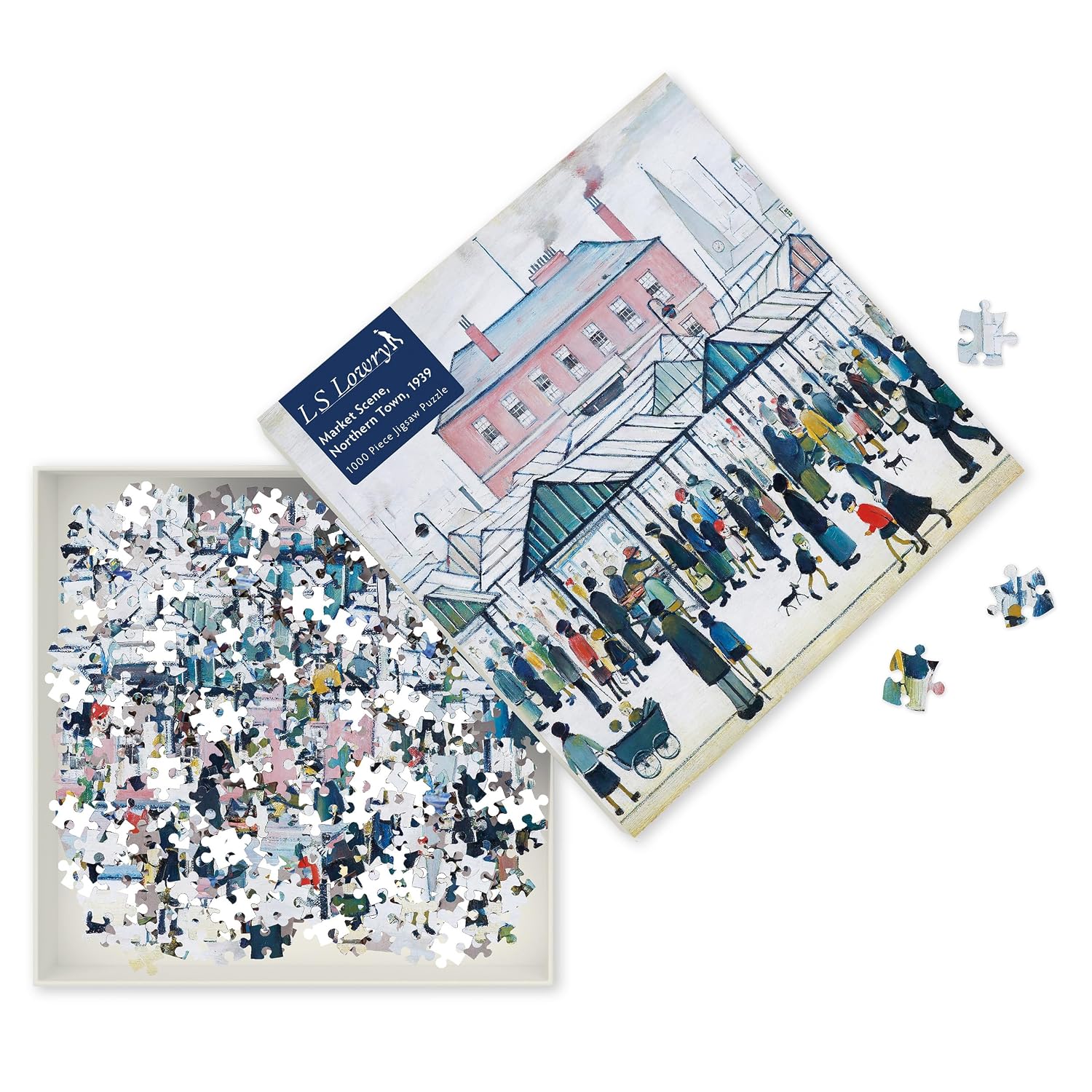 Adult Jigsaw Puzzle L.S. Lowry: Market Scene, Northern Town, 1939: 1000-Piece Jigsaw Puzzles baixar livro de graça